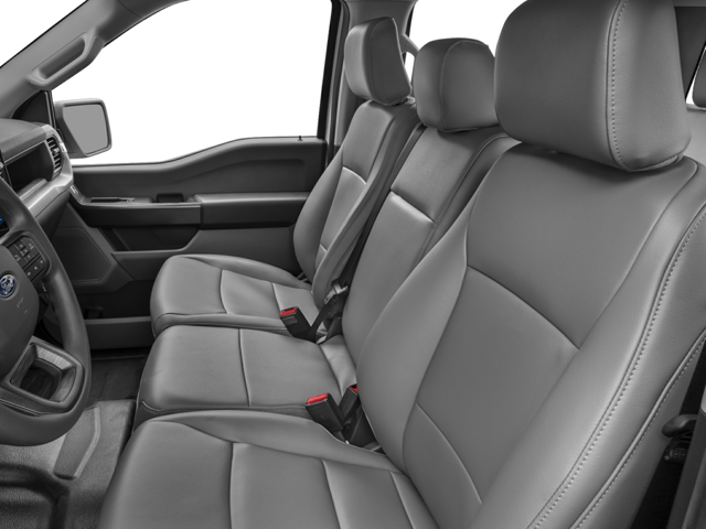 Interior of a 2024 Ford F-150 front seat shot in Yorkville, NY
