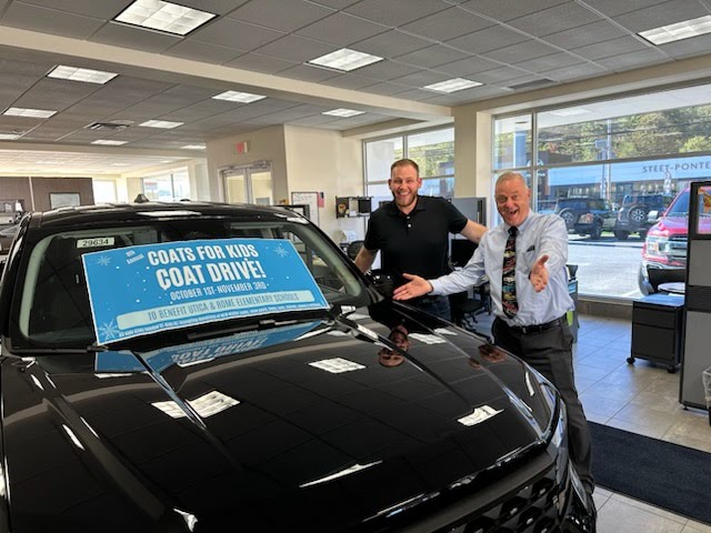 Steet Ponte Ford Coats for Kids Drop off Area