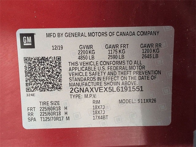 2020 Chevrolet Equinox LT