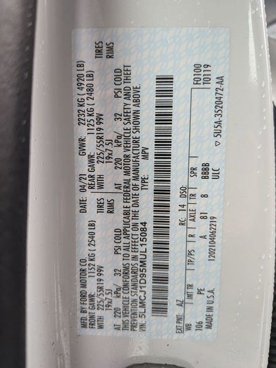 2021 Lincoln Corsair Standard