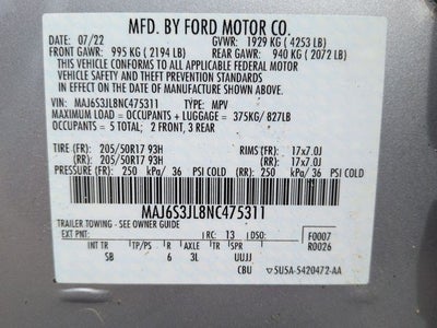 2022 Ford EcoSport SES