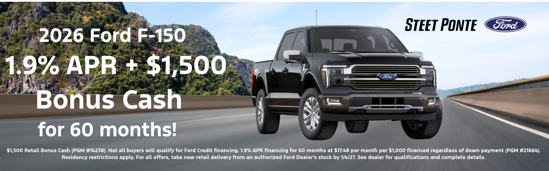 2026 Ford F150 1.9% APR Offer